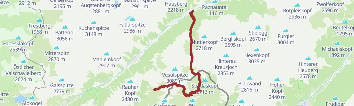Route map: Etappe 3: Schmugglerroute